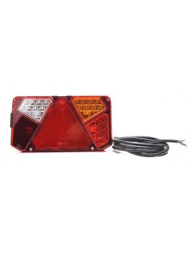 Daugiafunkcinis galinis RH žibintas LED, stačiakampis, 12-24 V, 242x134x36,5 mm, Kramp 3
