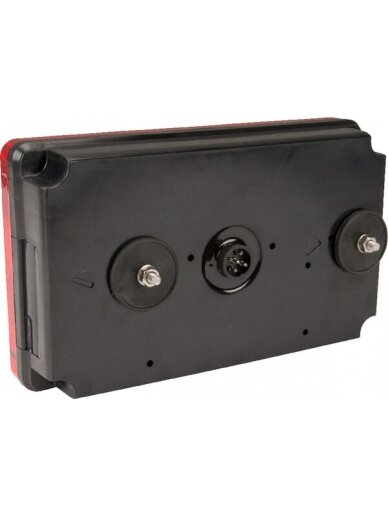 Daugiafunkcinis galinis RH žibintas LED, stačiakampis, 12-24V, 232x142x59mm, 5 kontaktų, Kramp 3 Daugiafunkcinis galinis RH žibintas LED, stačiakampis, 12-24V, 232x142x59mm, 5 kontaktų, Kramp 3