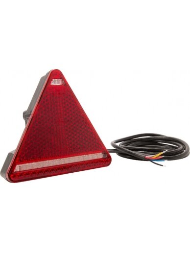 Daugiafunkcinis galinis RH žibintas LED, trikampis, 12-24 V, 163x144x38,8 mm, Kramp 1