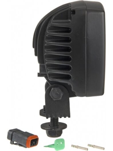 Darbo šviesos diodas LED, 17W, 1100lm, kvadratinis, 12/24V, skaidrus, tvirtinamas varžtais, 122x76x100mm, Deutsch 2-pin, platus, 4 LED, Scorpius N26 iš Nordic Lights 1