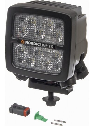 Darbo šviesos diodas LED, 50W, 6700lm, kvadratinis, 12/24V, baltas, tvirtinamas varžtais, 104x108x143mm, Deutsch 2-pin, Flood, 10 LED's, Scorpius XTR N4401 by Nordic Lights Darbo šviesos diodas LED, 50W, 6700lm, kvadratinis, 12/24V, baltas, tvirtinamas varžtais, 104x108x143mm, Deutsch 2-pin, Flood, 10 LED's, Scorpius XTR N4401 by Nordic Lights