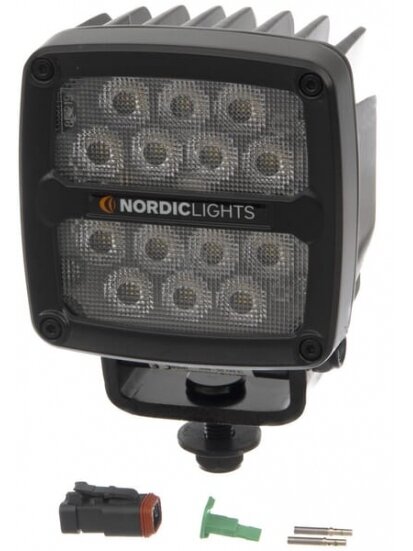 Darbo šviesos diodas LED, 50W, 7000lm, kvadratinis, 12/24V, baltas, tvirtinamas varžtais, Deutsch 2 kontaktų, platus šviesos srautas, 14 LED, Scorpius PRO 445, Nordic Lights Darbo šviesos diodas LED, 50W, 7000lm, kvadratinis, 12/24V, baltas, tvirtinamas varžtais, Deutsch 2 kontaktų, platus šviesos srautas, 14 LED, Scorpius PRO 445, Nordic Lights