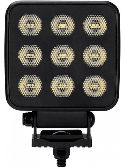 Darbinė LED lemputė, 90W, 6800lm, kvadratinė, 12/24V, balta, 108x120.7x52.7mm Deutsch kištukas, Flood, 18LED's 6 Darbinė LED lemputė, 90W, 6800lm, kvadratinė, 12/24V, balta, 108x120.7x52.7mm Deutsch kištukas, Flood, 18LED's 6