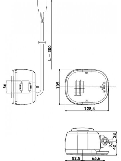 Darbo šviesa Halogeninė, kvadratinė, 12 V, skaidri, Cobo 1 Darbo šviesa Halogeninė, kvadratinė, 12 V, skaidri, Cobo 1