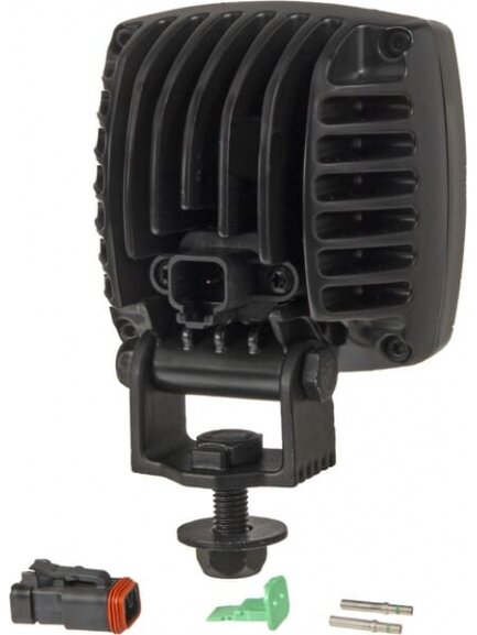 Darbo šviesos diodas LED, 17W, 1100lm, kvadratinis, 12/24V, skaidrus, tvirtinamas varžtais, 122x76x100mm, Deutsch 2-pin, platus, 4 LED, Scorpius N26 iš Nordic Lights 2
