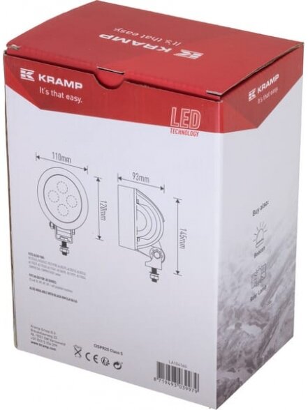 Darbo žibintas LED, 40W 4500lm, plataus užliejimo 4