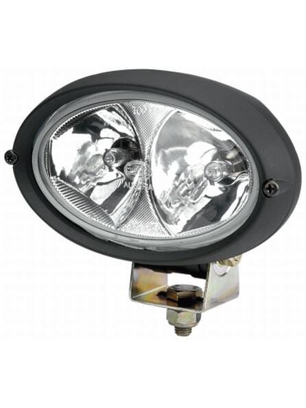 Darbinis halogeninis žibintas, ovalus, 12V, skaidrus, tvirtinamas varžtais, 160x78x128mm AMP kištukas, Hella