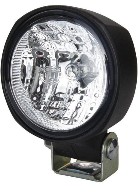 Darbinis halogeninis žibintas, 65 W, apvalus, 12 V, skaidrus, tvirtinamas varžtais, 83x47,5x111 mm, "Hella