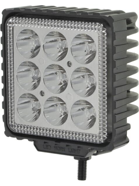 Darbinė LED lempa, 27W, 500lm, kvadratinė, mėlyna, 105x60x117mm Deutsch kištukas, taškinė, 9 LED, Kramp Darbinė LED lempa, 27W, 500lm, kvadratinė, mėlyna, 105x60x117mm Deutsch kištukas, taškinė, 9 LED, Kramp