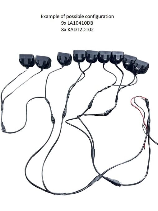 Darbo šviesos diodų apšvietimas, reguliuojamas, 60W, 1820/5200lm, kvadratinis, 10/30V, baltos spalvos, Deutsch kištukas, itin plati šviesa, 20 LED, Kramp 6