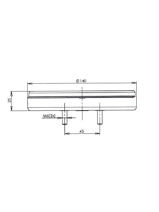 Daugiafunkcinis galinis LED žibintas, apvalus, 12-24 V, Ø 140 mm, Kramp 6 Daugiafunkcinis galinis LED žibintas, apvalus, 12-24 V, Ø 140 mm, Kramp 6