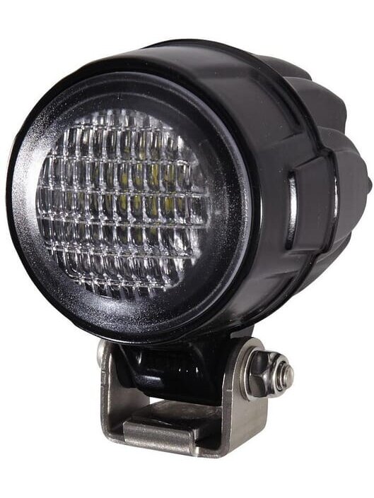 Darbinis LED žibintas, 15W, 800lm, apvalus, 9/12/24/33/50V, baltas, prisukamas varžtais, 82x88mm Deutsch kištukas, 1 LED, Hella