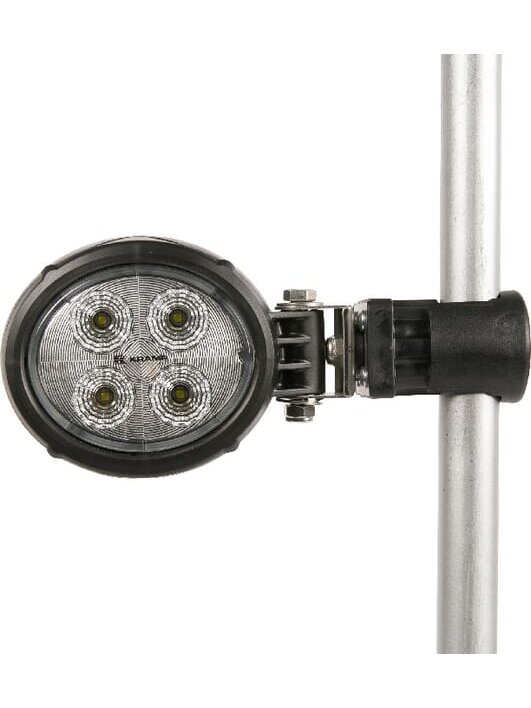 Darbinis LED žibintas, 18W, 1500lm, apvali, 10/30V, Ø 117mm Deutsch kištukas, prožektorius, 4 LED, Kramp 1 Darbinis LED žibintas, 18W, 1500lm, apvali, 10/30V, Ø 117mm Deutsch kištukas, prožektorius, 4 LED, Kramp 1