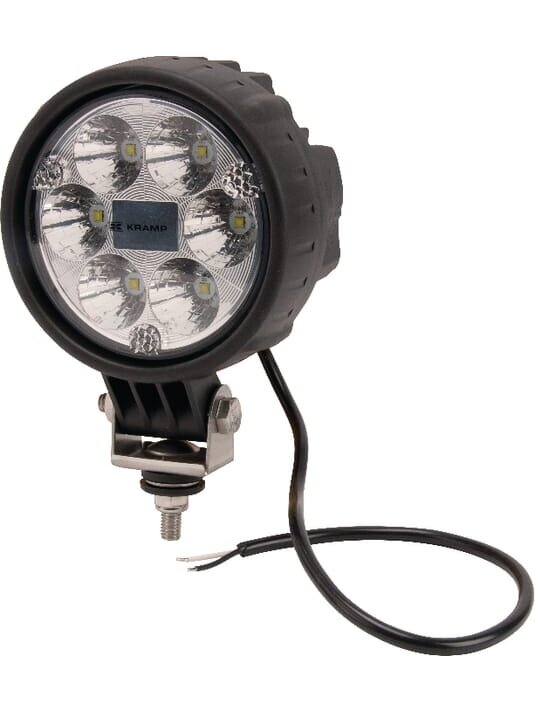 Darbo šviesos diodas LED, 29W, 2500lm, apvalus, 10/30V, Ø 117mm, taškinis, 6 LED, Kramp Darbo šviesos diodas LED, 29W, 2500lm, apvalus, 10/30V, Ø 117mm, taškinis, 6 LED, Kramp