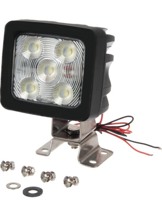 Darbo šviesos diodų apšvietimas, reguliuojamas, 60W, 1820/5200lm, kvadratinis, 10/30V, baltos spalvos, Deutsch kištukas, itin plati šviesa, 20 LED, Kramp 1