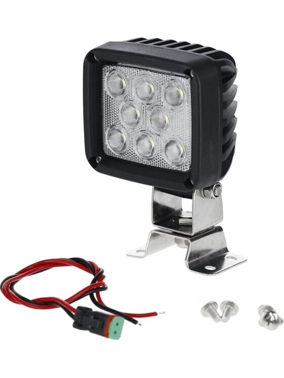 Darbo šviesos diodas LED, 24W, 1920lm, kvadratinis, baltas, 95x84x105mm, Deutsch kištukas, prožektorius, 8 šviesos diodai, Kramp 2 Darbo šviesos diodas LED, 24W, 1920lm, kvadratinis, baltas, 95x84x105mm, Deutsch kištukas, prožektorius, 8 šviesos diodai, Kramp 2