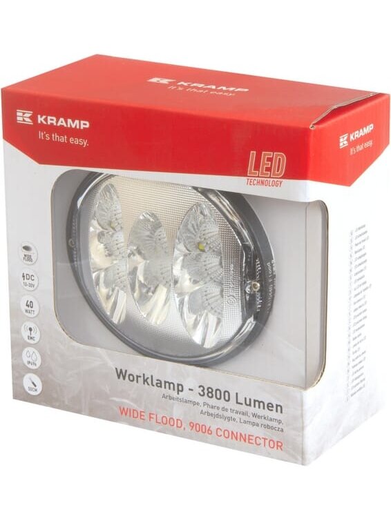 Darbinis LED žibintas, 40W, 3800lm, ovali, "Kramp 5