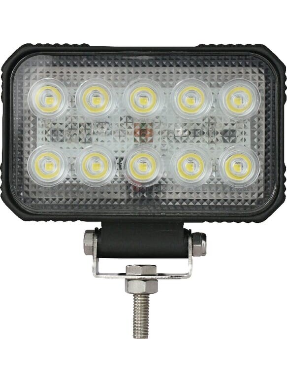 Darbo šviesos diodas LED, 15W, 1900lm, stačiakampis, 10/30V, 150x37x100mm, taškinis, 10 LED, Kramp Darbo šviesos diodas LED, 15W, 1900lm, stačiakampis, 10/30V, 150x37x100mm, taškinis, 10 LED, Kramp