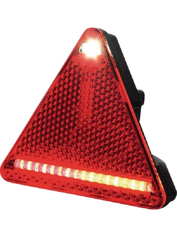 Daugiafunkcinis galinis RH žibintas LED, trikampis, 12-24 V, 163x144x38,8 mm, Kramp Daugiafunkcinis galinis RH žibintas LED, trikampis, 12-24 V, 163x144x38,8 mm, Kramp