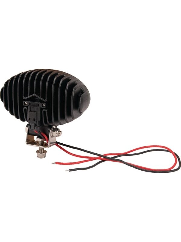 Darbinė LED lempa, 24W, 1920lm, ovali, 10-30V, balta, 130x53x78mm Deutsch kištukas, Flood, 8 LED, Kramp 1
