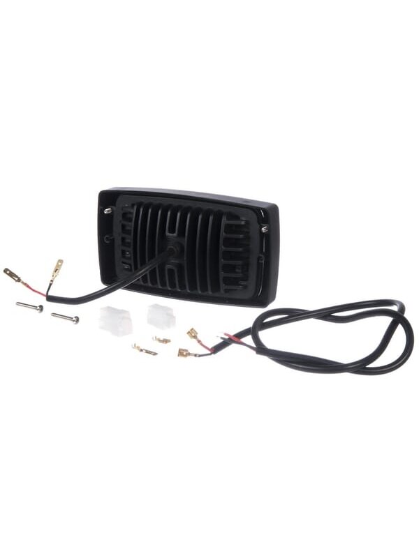 Darbinė LED lempa, 27W, 3375lm, stačiakampė, 10-30V, balta, AMP kištukas, kombinuota, 18 LED, "Kramp 4
