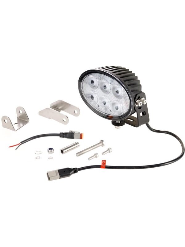 Darbinė LED lempa, 60W, 6000lm, ovali, 12-60V, 154x105x70mm, prožektorius, Kramp 2 Darbinė LED lempa, 60W, 6000lm, ovali, 12-60V, 154x105x70mm, prožektorius, Kramp 2