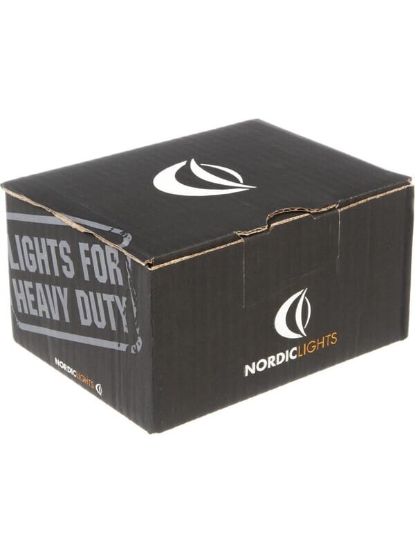 Darbinė LED lemputė, 16W, 1600lm, apvali, 12/24V, balta, tvirtinama varžtais, 93x93x116,5 mm, Deutsch 2-pin, Flood, 6 LED, Canis GO 410 iš Nordic Lights 3