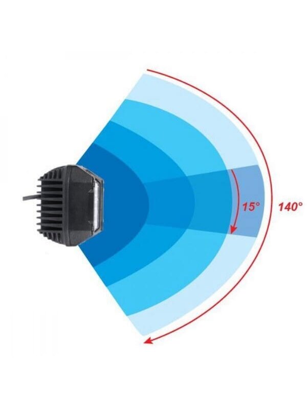 Darbinė LED lemputė, 22,5W, 2850lm, kvadratinė, 10/30V, 89x73x97mm, Kramp 1 Darbinė LED lemputė, 22,5W, 2850lm, kvadratinė, 10/30V, 89x73x97mm, Kramp 1