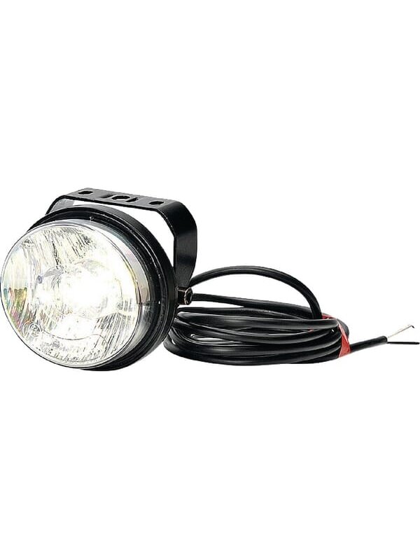 Darbinė LED lemputė, apvali, 12/24V, balta, 98x90mm, Waś 1 Darbinė LED lemputė, apvali, 12/24V, balta, 98x90mm, Waś 1