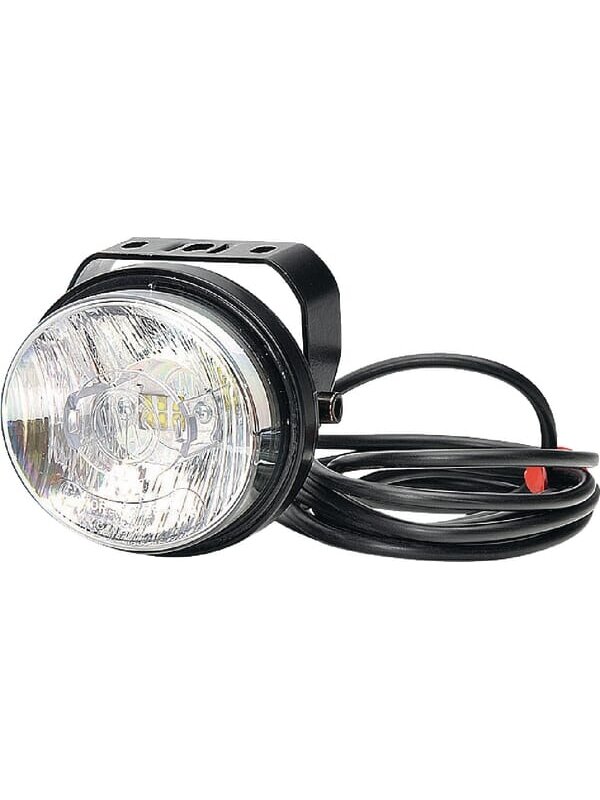 Darbinė LED lemputė, apvali, 12/24V, balta, 98x90mm, Waś Darbinė LED lemputė, apvali, 12/24V, balta, 98x90mm, Waś