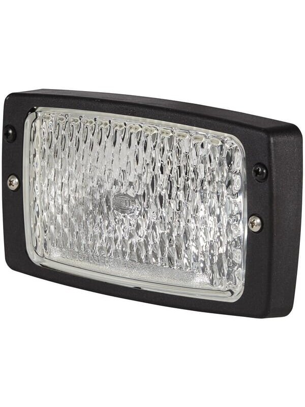 Darbinis halogeninis žibintas, 55/70W, stačiakampis, 12/24V, skaidrus, 182x103x102mm AMP kištukas, Hella Darbinis halogeninis žibintas, 55/70W, stačiakampis, 12/24V, skaidrus, 182x103x102mm AMP kištukas, Hella