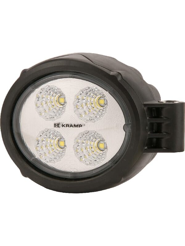 Darbinis LED žibintas, 18W, 1500lm, apvali, 10/30V, Ø 117mm Deutsch kištukas, prožektorius, 4 LED, Kramp 6 Darbinis LED žibintas, 18W, 1500lm, apvali, 10/30V, Ø 117mm Deutsch kištukas, prožektorius, 4 LED, Kramp 6