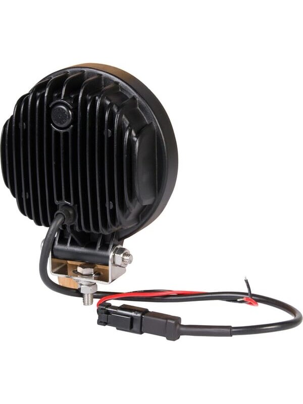 Darbinis LED žibintas, 24W, 2272lm, apvali, 9-36V, Ø 128mm Deutsch kištukas, plati žibintas, 16 LED, Kramp 2