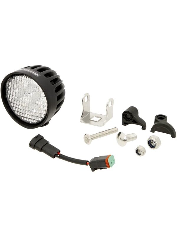 Darbinis LED žibintas, 40W, 4000lm, apvali, balta, 10/30V, AMP kištukas, 4 šviesos diodai, 360 laipsnių, "Kramp 6 Darbinis LED žibintas, 40W, 4000lm, apvali, balta, 10/30V, AMP kištukas, 4 šviesos diodai, 360 laipsnių, "Kramp 6