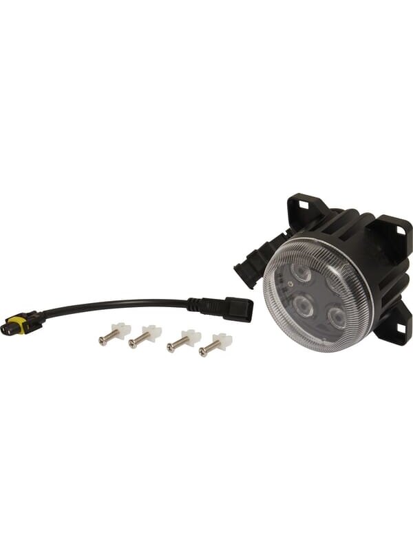 Darbinis LED žibintas, 40W, 4000lm, apvalus, 10/30V, Ø 90mm, H11/Deutsch kištukas, taškinis, 4 LED, Kramp 4 Darbinis LED žibintas, 40W, 4000lm, apvalus, 10/30V, Ø 90mm, H11/Deutsch kištukas, taškinis, 4 LED, Kramp 4