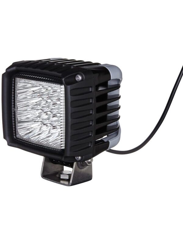 Darbinis LED žibintas, 43W, 3000lm, kvadratinis, 12/24V, skaidrus, tvirtinamas varžtais, 114,5x109,9x144,8 mm, 16 LED, "Hella