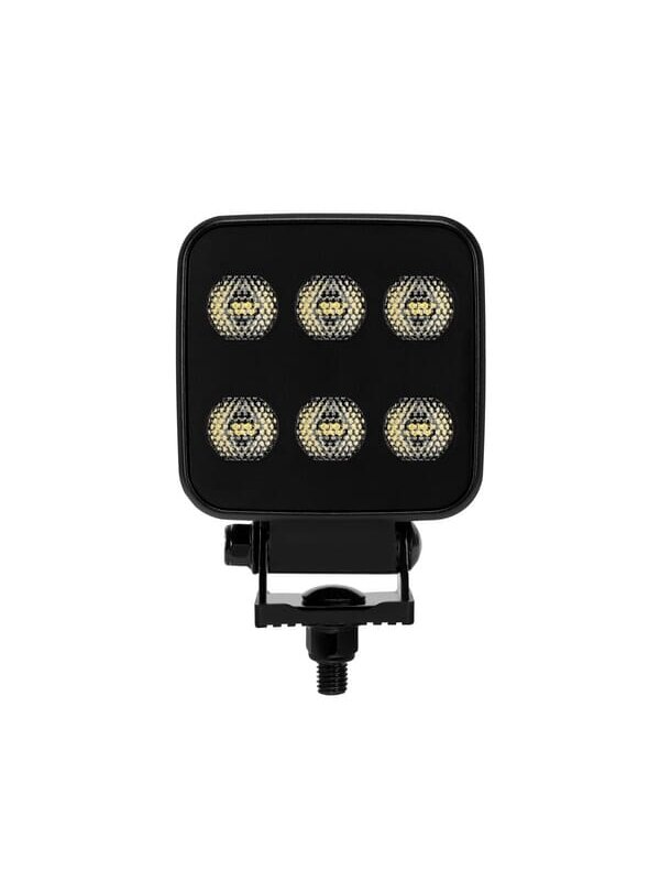 Darbinis LED žibintas, 60W, 6600lm, kvadratinis, 12/24V, baltas, 92x109.5x51.1mm Deutsch kištukas, platus šviesos srautas, 12LED's 6 Darbinis LED žibintas, 60W, 6600lm, kvadratinis, 12/24V, baltas, 92x109.5x51.1mm Deutsch kištukas, platus šviesos srautas, 12LED's 6