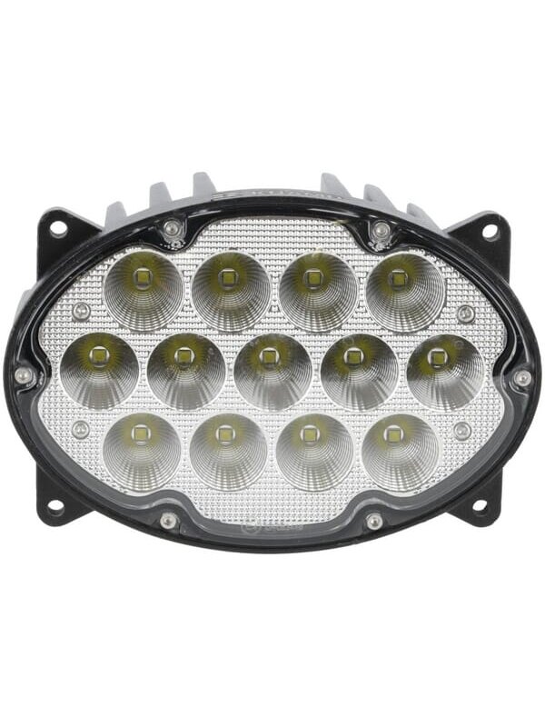 Darbinis LED žibintas, 65W, 5200lm, ovalus, 10/30V, 161x110x90mm, platus prožektorius, 13 LED, H4, Kramp