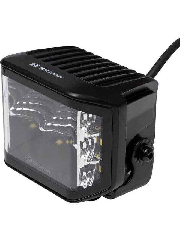 Darbinis LED žibintas, 70W, 8400 lm, kvadratinis, 12/24V, baltas, 97x77x75mm Deutsch kištukas, Flood, 10 LED diodų 6 Darbinis LED žibintas, 70W, 8400 lm, kvadratinis, 12/24V, baltas, 97x77x75mm Deutsch kištukas, Flood, 10 LED diodų 6