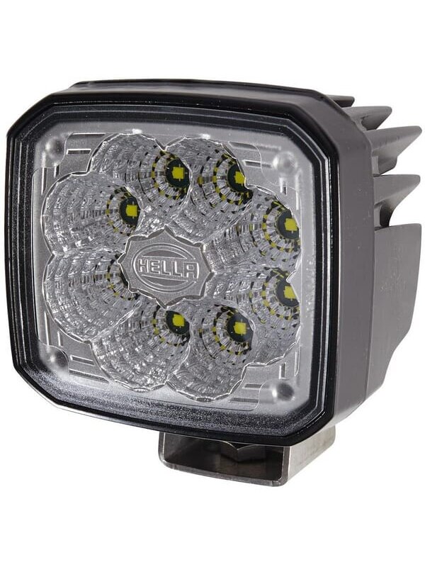 Darbinis LED žibintas, kvadratinis, 12/24V, baltas, "Hella