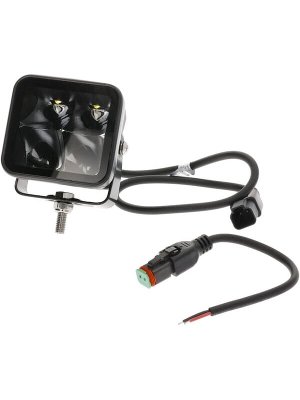 Darbo šviesa netiesioginė LED, 40W, 4800lm, kvadratinė, 12/24V, balta, 81x82,5x67,5 mm Deutsch kištukas, taškinė šviesa, 4LED's 1 Darbo šviesa netiesioginė LED, 40W, 4800lm, kvadratinė, 12/24V, balta, 81x82,5x67,5 mm Deutsch kištukas, taškinė šviesa, 4LED's 1