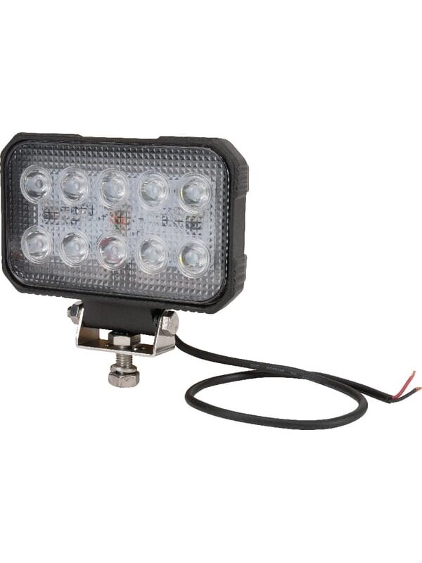 Darbo šviesos diodas LED, 15W, 1900lm, stačiakampis, 10/30V, 150x37x100mm, taškinis, 10 LED, Kramp 3