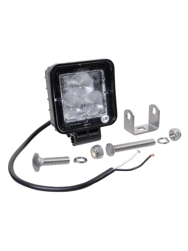 Darbo šviesos diodas LED, 8W, 720lm, kvadratinis, 10/12/24/30V, 101.8x42.5x70mm, potvynio, Kramp