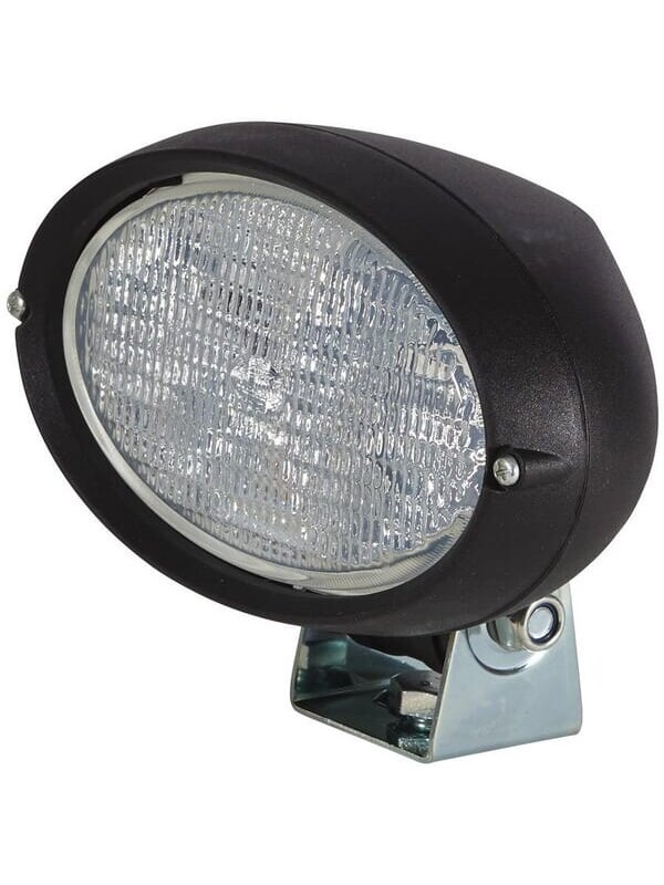 Darbo žibintas halogeninis, 55W, ovalus, 12V, skaidrus/baltas, tvirtinamas varžtais, 160x78x128mm AMP kištukas, Hella Darbo žibintas halogeninis, 55W, ovalus, 12V, skaidrus/baltas, tvirtinamas varžtais, 160x78x128mm AMP kištukas, Hella