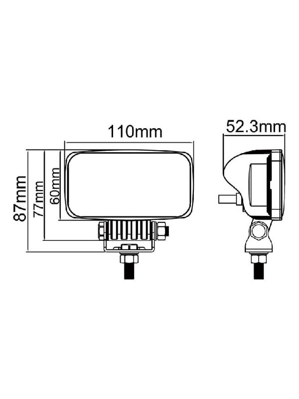 Darbo žibintas netiesioginė 15W 1000LM 4
