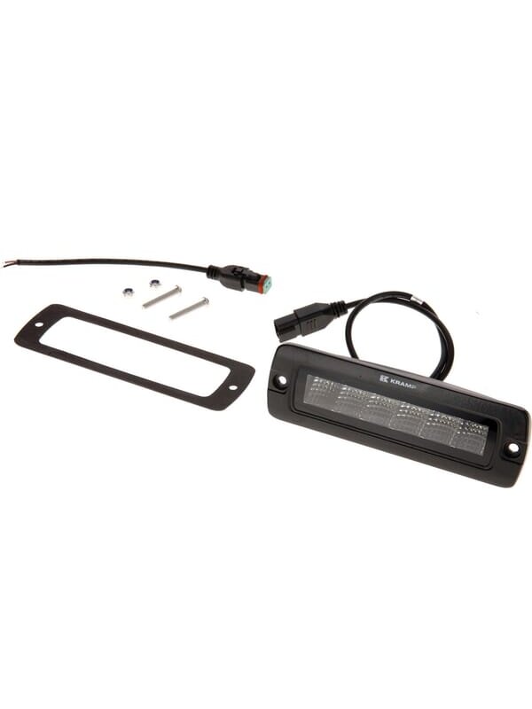 Darbo žibintas netiesioginė LED, 30W, 2880lm, stačiakampė, 12/24V, balta, 157x49,7x60mm Deutsch kištukas, Flood, 6LED's Darbo žibintas netiesioginė LED, 30W, 2880lm, stačiakampė, 12/24V, balta, 157x49,7x60mm Deutsch kištukas, Flood, 6LED's