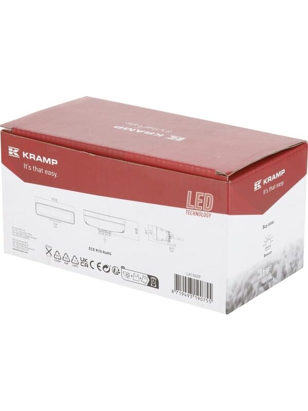 Darbo žibintas netiesioginė LED, 30W, 2880lm, stačiakampė, 12/24V, balta, 157x49,7x60mm Deutsch kištukas, taškinė žibintas, 6LED's 3 Darbo žibintas netiesioginė LED, 30W, 2880lm, stačiakampė, 12/24V, balta, 157x49,7x60mm Deutsch kištukas, taškinė žibintas, 6LED's 3