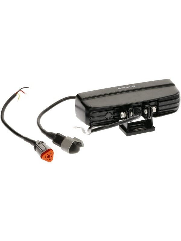Darbo žibintas netiesioginė LED, 30W, 2880lm, stačiakampė, 12/24V, balta/oranžinė, 157x49,7x60mm Deutsch kištukas, Flood, 6LED's 1
