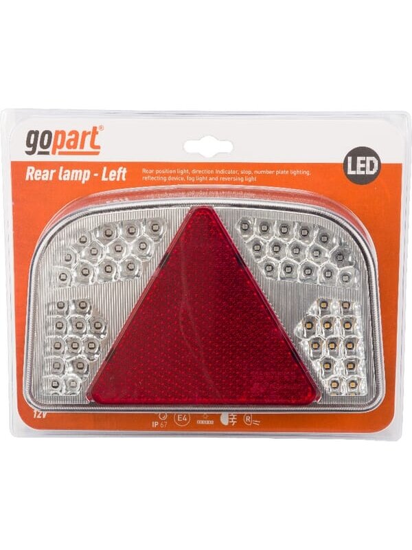 Daugiafunkcinė lemputė LH LED, stačiakampio formos, 12V, 244x149x48mm, 7 kontaktų bajonetas, gopart Daugiafunkcinė lemputė LH LED, stačiakampio formos, 12V, 244x149x48mm, 7 kontaktų bajonetas, gopart