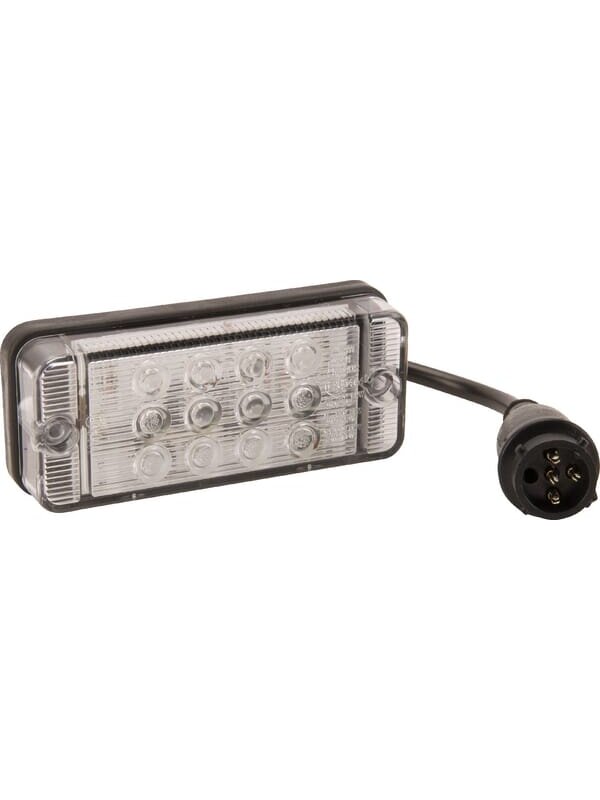 Daugiafunkcinis galinio žibinto šviesos diodas, stačiakampis, 12-24 V, 107,4x46,7x23 mm, 5 kontaktų, Kramp 1 Daugiafunkcinis galinio žibinto šviesos diodas, stačiakampis, 12-24 V, 107,4x46,7x23 mm, 5 kontaktų, Kramp 1